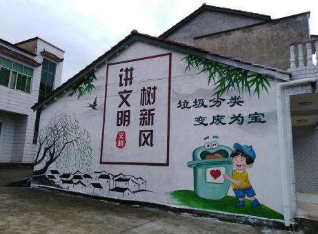 陆川墙绘是现在流行的墙体广告