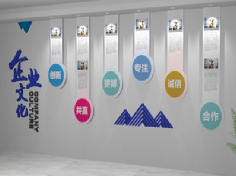 陆川企业文化墙需要传递什么办公文化？